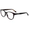 Jimmy Choo Women's 52 Mm Eyeglasses In Transparent