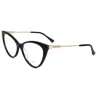Jimmy Choo Women's 55 Mm Eyeglasses In Black