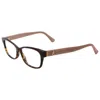 Jimmy Choo Women's 52 Mm Eyeglasses In Brown