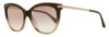 Jimmy Choo Brown Acetate Sunglasses In Black