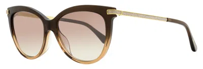Jimmy Choo Women's Oval Sunglasses Axelle /g 0mynq Brown-sand 56mm In Multi
