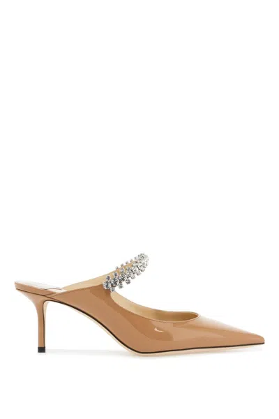 JIMMY CHOO WOMEN'S PATENT LEATER BING 65 MULES