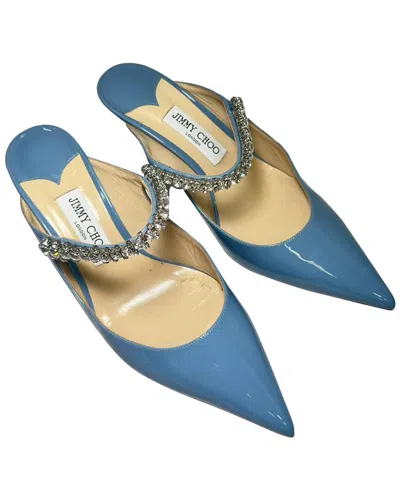 Pre-owned Jimmy Choo Women's Patent Leather Bing Mule (authentic Pre-loved)