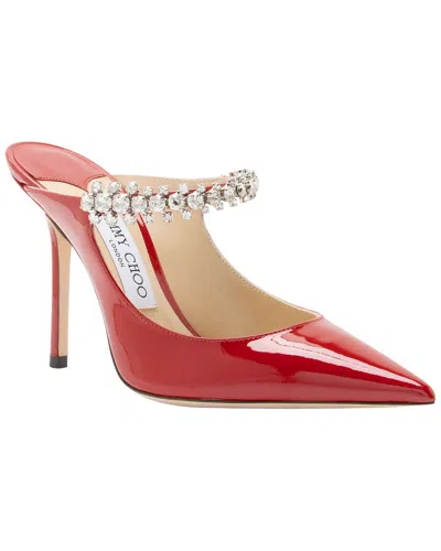 Pre-owned Jimmy Choo Women's Patent Leather Bing Pumps (authentic Pre-loved) In Red