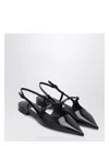 Jimmy Choo 'didi Flat' Black Ballerinas With Shiny Finish