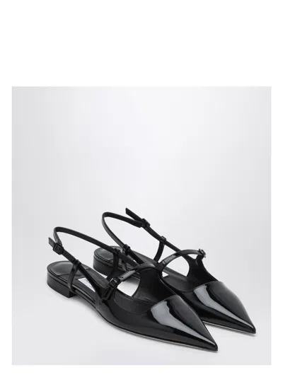 JIMMY CHOO WOMEN'S PATENT LEATHER DIDI FLAT SHOES