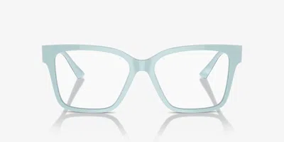 Jimmy Choo Women's Pillow-shaped Acetate Eyeglasses Frame In Blue In Pattern