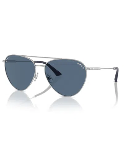 Jimmy Choo Women's Pilot Sunglasses, Jc4002b In Silver