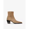 Jimmy Choo Cece Ab 60 Leather Boots In Rattan