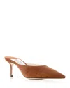 Jimmy Choo Women's Rav 65 Pointed Toe High Heel Mules - 100% Exclusive In Brown
