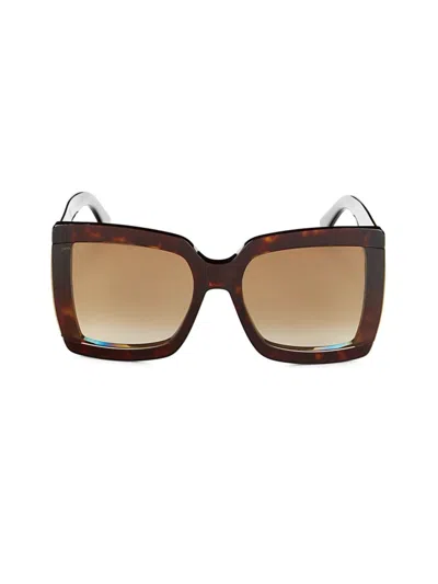 Jimmy Choo Women's Renee 61mm Square Sunglasses In Brown