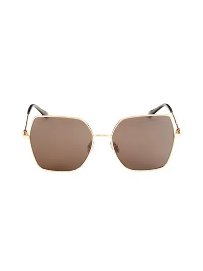 Jimmy Choo Women's Reyes 59mm Geometric Sunglasses In Brown