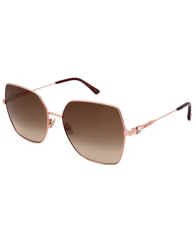Jimmy Choo Women's Reyes/s 59mm Sunglasses In Gold