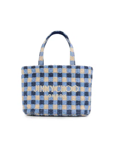 Jimmy Choo Women's Riviera Capsule Mini Raffia Beach Tote Bag