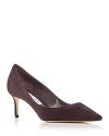 Jimmy Choo Women's Romy 60 Pointed Toe Pumps In Coffee