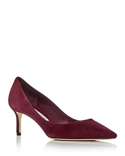 Jimmy Choo Women's Romy 60 Pointed Toe Pumps In Red