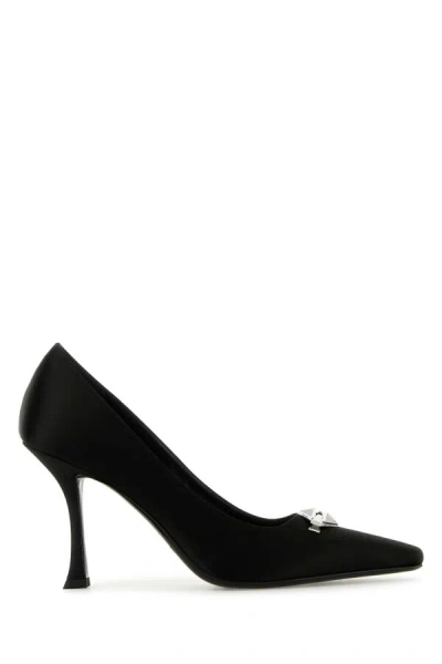 Jimmy Choo Ryker 90 Embellished Satin Pumps In Black