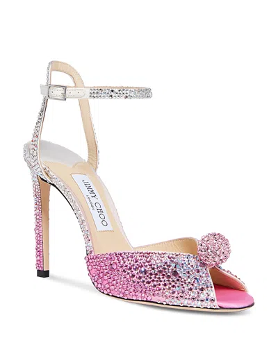 Jimmy Choo Women's Sacora 100 Sandals - Exclusive In Wicked Pink Mix