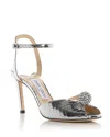 Jimmy Choo Women's Sacora Embellished High Heel Sandals - 100% Exclusive In Silver/crystal