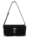 Jimmy Choo Borsa A Spalla Avenue Mini In Raso Nero Donna