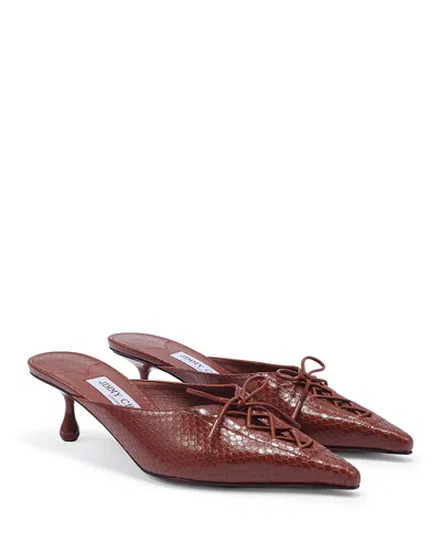 Jimmy Choo Women's Scarlett 50 Mule Pumps In Brown