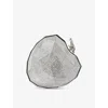JIMMY CHOO JIMMY CHOO WOMEN'S SILVER FACETED HEART-SHAPED LUCITE CLUTCH BAG