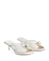 Jimmy Choo Siva 50 Satin Mule In White