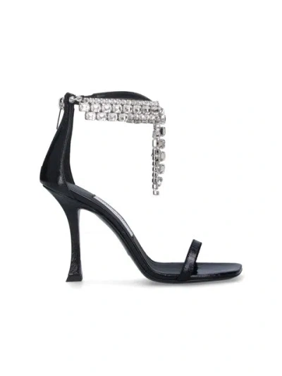 JIMMY CHOO JIMMY CHOO WOMEN SLINGBACK SANDALS WITH RHINESTONES "VERITY 100"