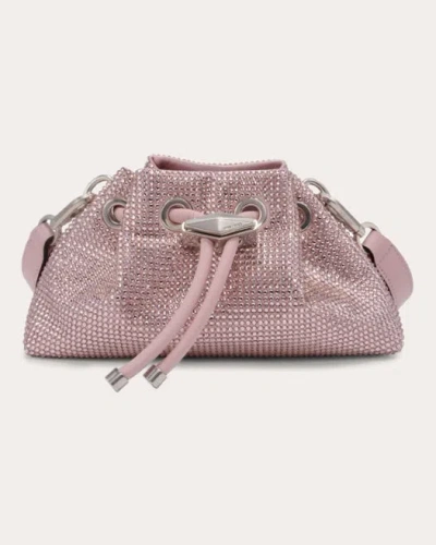 Jimmy Choo Bon Bon Crystal-embellished Shoulder Bag In 粉色