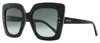 Jimmy Choo Women's Square Sunglasses Auri /g 8079o Black 53mm In Multi