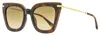 Jimmy Choo Women's Square Sunglasses Ciara/g/s Ocyha Havana/gold 52mm In Multi