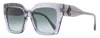 Jimmy Choo Eleni Square-frame Sunglasses In Multi