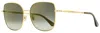 Jimmy Choo Women's Square Sunglasses Fanny/g/sk J5gfq Gold/gray Glitter 59mm In Multi