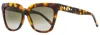 Jimmy Choo Women's Square Sunglasses Julieka 086ha Havana 55mm In Multi