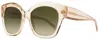 Jimmy Choo Women's Square Sunglasses Leela Fwmha Nude 55mm In Multi