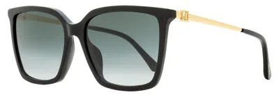 Jimmy Choo Women's Square Sunglasses Totta /g 8079o Black/gold 56mm In Multi