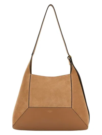 JIMMY CHOO WOMEN'S SUEDE MEDIUM DIAMOND SHOULDER BAG