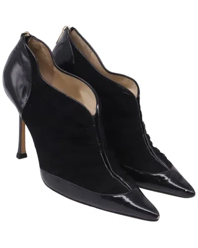 Pre-owned Jimmy Choo Women's Suede Pointed Toe Bootie (authentic Pre-loved)