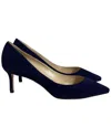 Jimmy Choo Romy 60 Pumps In Navy Blue Suede