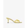 Jimmy Choo Skye 70 Satin Heeled Mules In Sunbleached Yellow