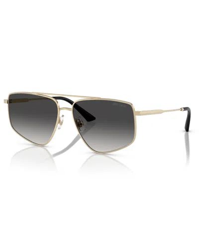 Jimmy Choo Women's Polarized Sunglasses Jc4011 In Pale Gold