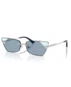 Jimmy Choo Geometric-frame Sunglasses In Silver