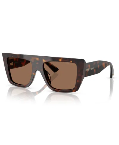 Jimmy Choo Women's Sunglasses Jc5026u In Dark Brown