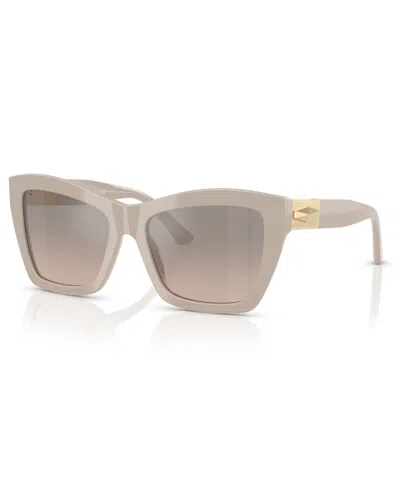 Jimmy Choo Women's Sunglasses Jc5031 In Brown Grad Grey Mirror Silver