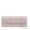 Jimmy Choo Glitter Rectangular Shoulder Bag With Removable Chain In Purple