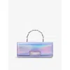Jimmy Choo Diamond Leather Cross-body Bag In Tanzanite/antique
