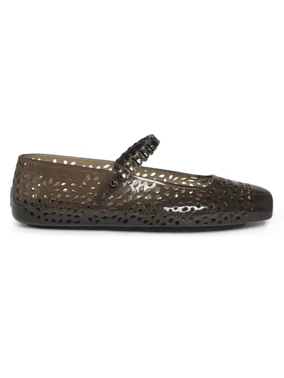 Jimmy Choo Women's The Jelly Ballerina Flats In Green