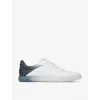Jimmy Choo Diamond Light M Ii Logo-embellished Leather-blend Low-top Trainers In V White/navy Mix