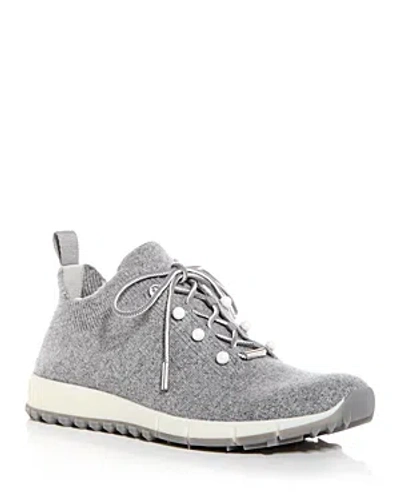 Jimmy Choo Women's Veles Embellished Knit Low Top Sneakers In Ash Mix