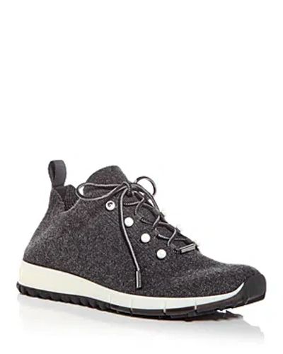 JIMMY CHOO WOMEN'S VELES EMBELLISHED KNIT LOW TOP SNEAKERS